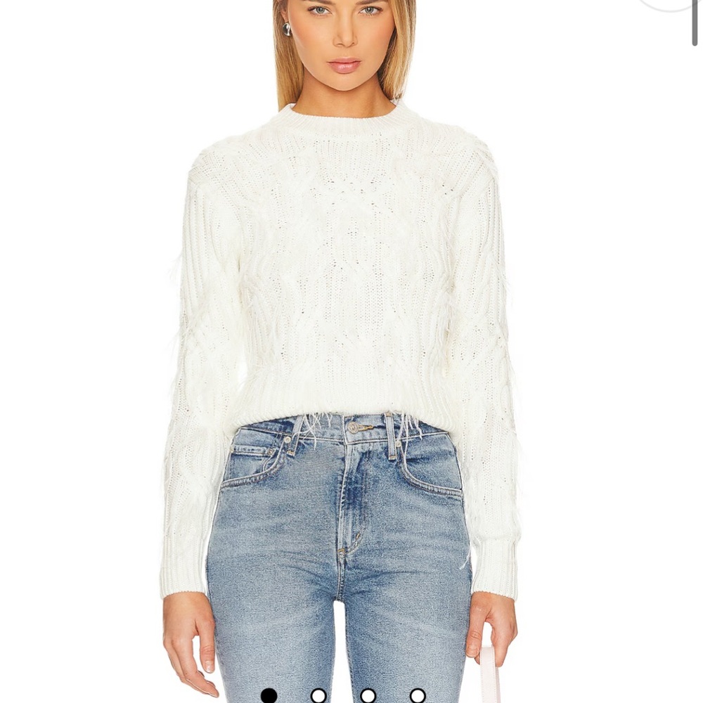 ASTR the label NWT Almeida Woolblend Sweater in Cream size L
